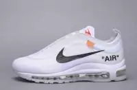 nike off white 97 hommes the ten aj4585-100 noir blanc